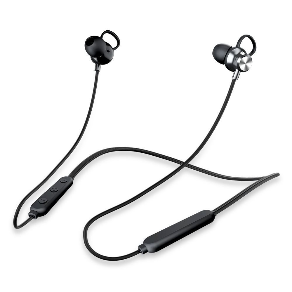 蓝士顿运动蓝牙耳机挂脖式入耳式跑步健身音乐适用于华为荣耀100苹果oppo安卓通用 F4-黑色【蓝牙5.4】