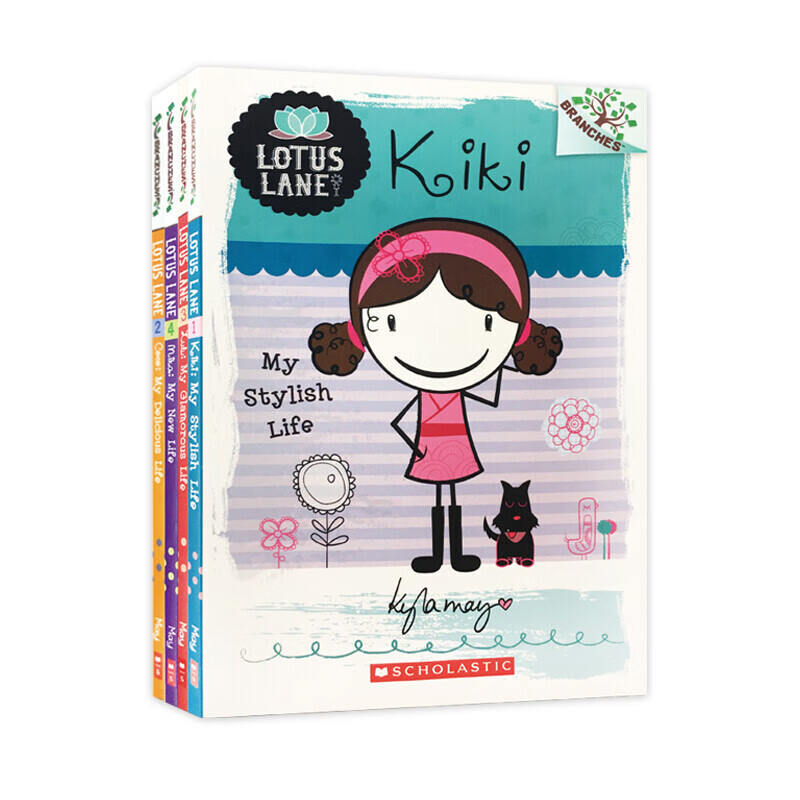 【童年小伙伴成长桥梁书】学乐LOTUSLANE莲花巷女生日记4册英文原版进口学乐大树系列章节桥梁书小学生课外英语阅读推荐猫头鹰日记 莲花巷女生日记1-4册（蓝思：610-740L）