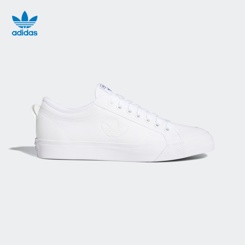 阿迪达斯官网 adidas 三叶草 nizza trefoil 男女鞋休闲帆布鞋fw5184