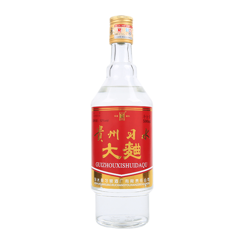 中峡（ZHONGXIA）贵州习水大曲52度浓香型白酒 500ml纯粮白酒 固态发酵 口粮酒 52度 500mL 12瓶 整箱