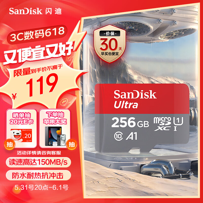 闪迪（SanDisk）256GB TF（MicroSD）内存