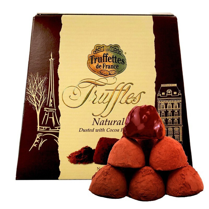 进口 乔慕truffles松露形黑巧克力 原味大自然松露型 休闲零食 经典包装1kg 经典原味1盒