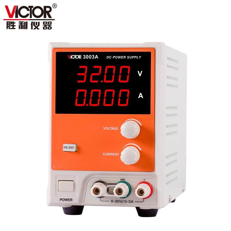 胜利仪器（VICTOR）直流稳压电源 开关数显电流表 32V/3A 高精度 手机维修电源 VC3003A 带USB输出主图2