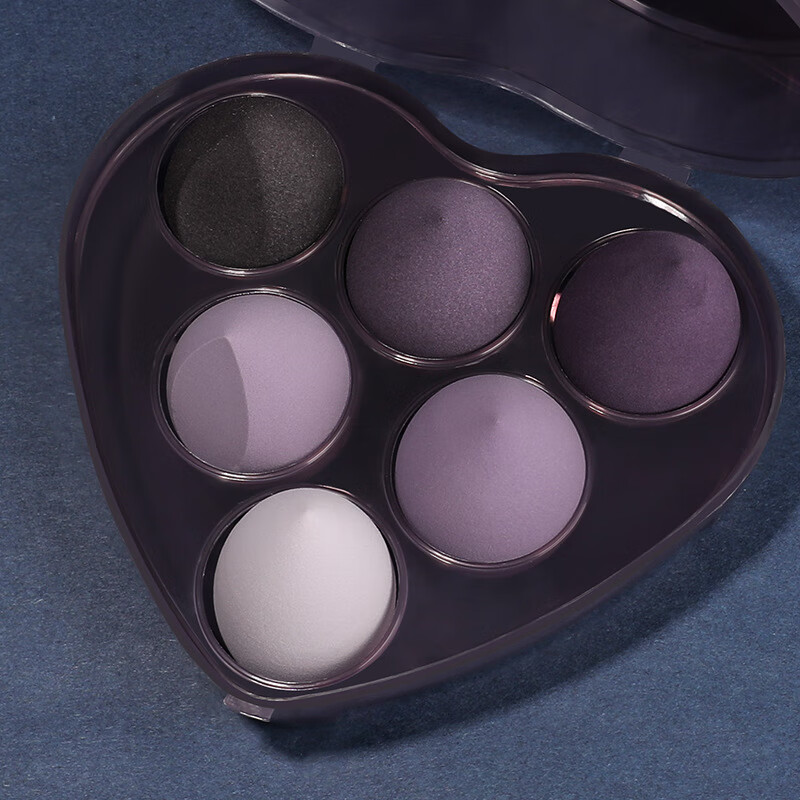 美妆蛋套装葫芦粉扑水滴粉扑彩妆蛋化妆蛋气垫海绵粉扑美妆工具 爱心紫色美妆蛋