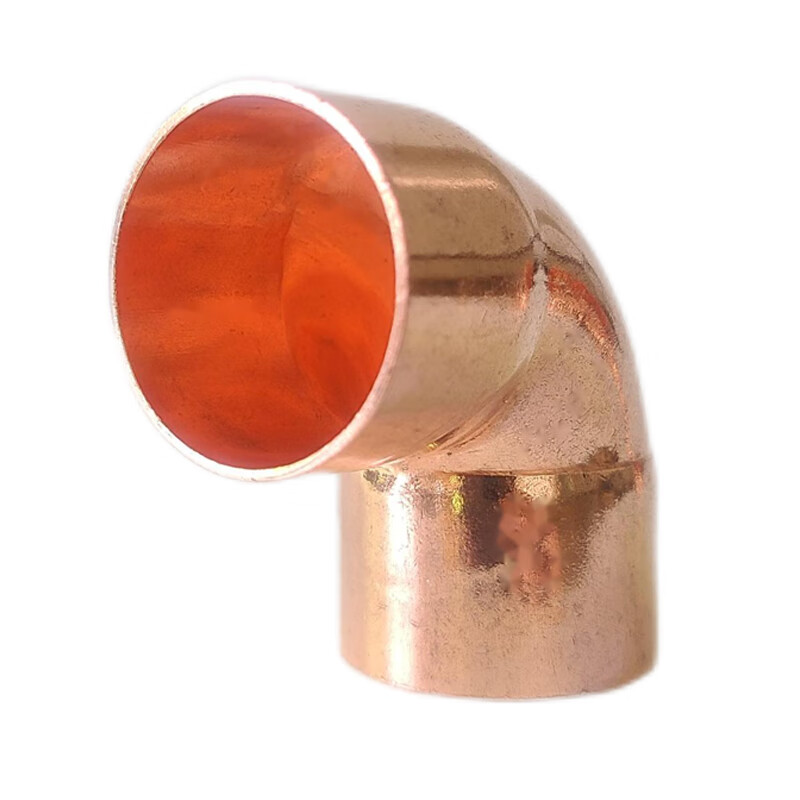 紫铜90度弯头铜管弯头焊接弯头紫铜管件中央空调冷库机组制冷配件