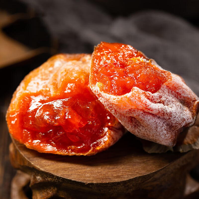 智颖源陕西富平流心吊柿饼天然霜降吊柿饼子当季新鲜小柿饼子独立包装 2斤精美礼盒装中果【净重1.6斤】