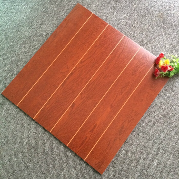 樱姬红色仿古木纹砖600x600服装店超市瓷砖卧室餐馆商场防滑耐磨地砖