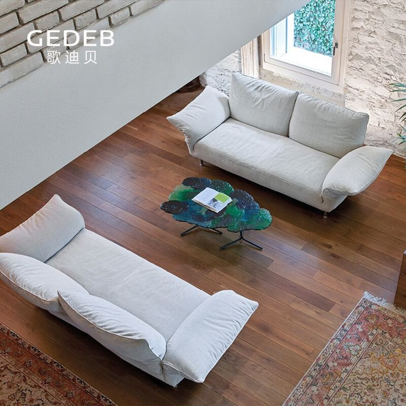 (gedeb)新款花瓣沙发意大利雪尼尔绒布艺异形大斜边组合沙发standalto