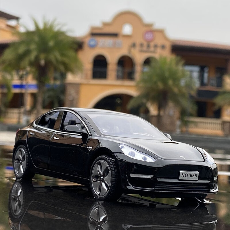 tesla model3迷你合金车模特斯拉模型小跑车风火轮系列模型 特斯拉
