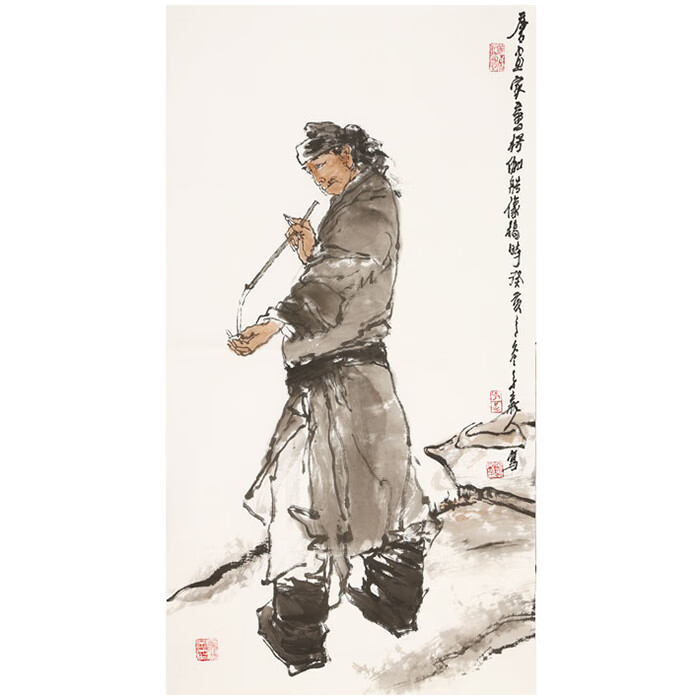 丹桂苑名家王子武人物字画精品三尺写意国画纯手绘现代名人书画作品