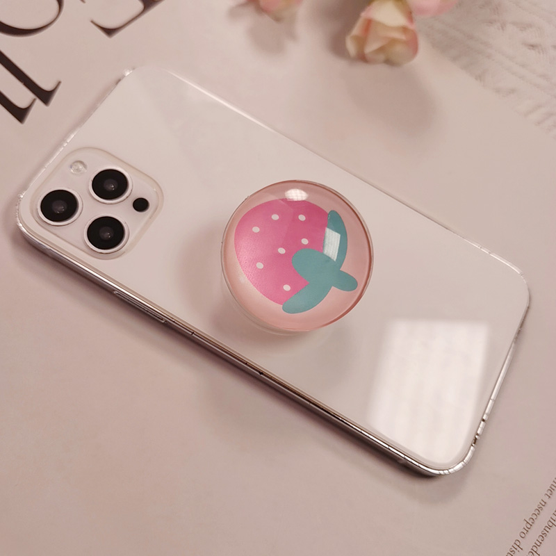 [草莓]水晶圆伸缩支架