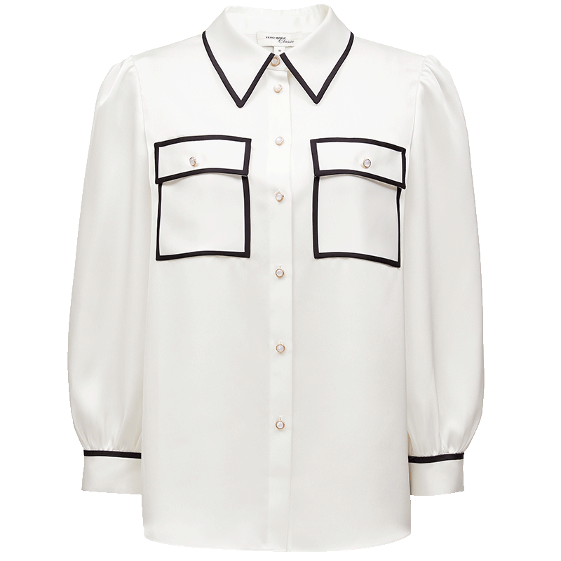 VEROMODA����2025�����¿�ڰ�ײɫ��������ϰ׳���325131004 ����ɫ 155/76A/XS