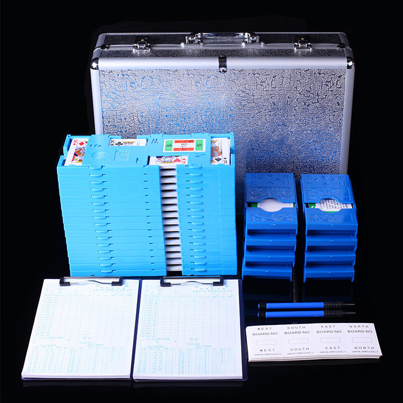 桥牌用品 礼品套装桥牌 祥瑞云桥牌用具 d型套装 牌套和叫牌卡颜色请