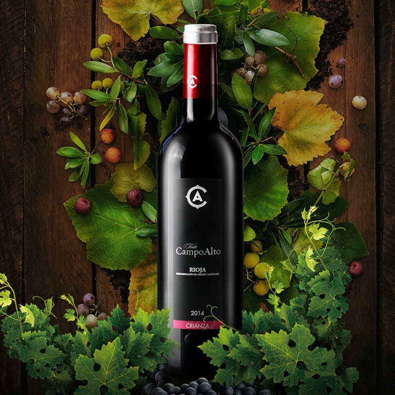 卡珀(campoalto)干红葡萄酒佳酿15度24个月橡木桶 鹰联威诺西班牙