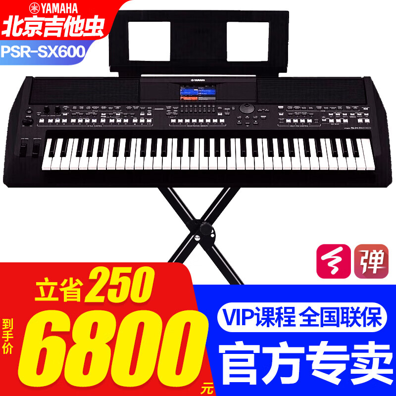 雅马哈（YAMAHA）PSR SX600 SX700电子琴61键成人专业教学直播娱乐舞台弹唱SX900  PSR-SX600原装标配+全套礼包