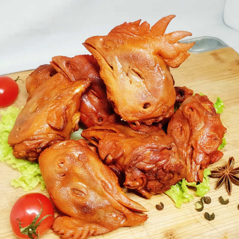 钢馋鸡头熟食东北熏酱下酒菜卤味即食熏鸡烟熏烧鸡哈尔滨熟食店熏鸡头