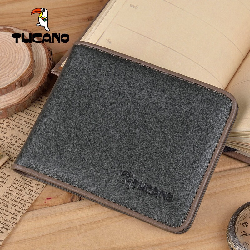 啄木鸟男士钱包真皮高档头层牛皮横款钱夹真皮短款软皮夹韩版商务休闲