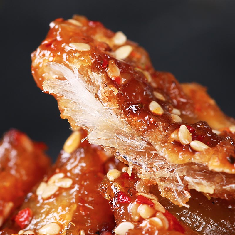 乐佳萱即食黄花鱼蜜汁甜辣特产非油炸香酥小黄鱼干海鲜干货小咸鱼干