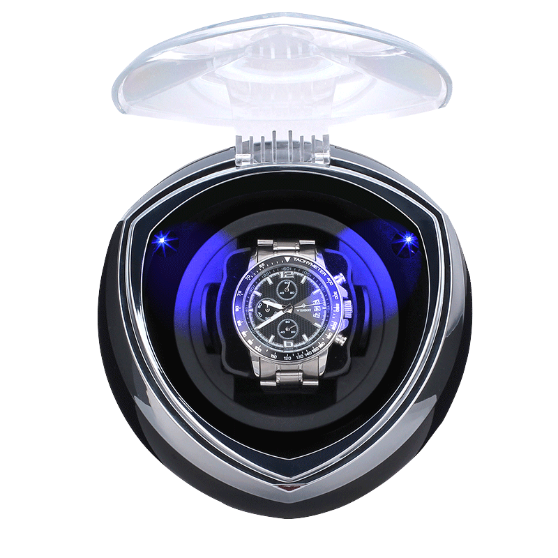 TOBEAR机械表摇表器高档自动转表器晃表器手表家用上链盒收纳盒带氛围灯 炫酷黑（带氛围灯）
