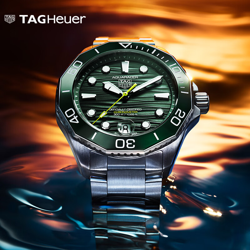 泰格豪雅【24期免息】TAG Heuer泰格豪雅手表官方旗舰店竞潜系列日历手表 WBP5116.BA0013