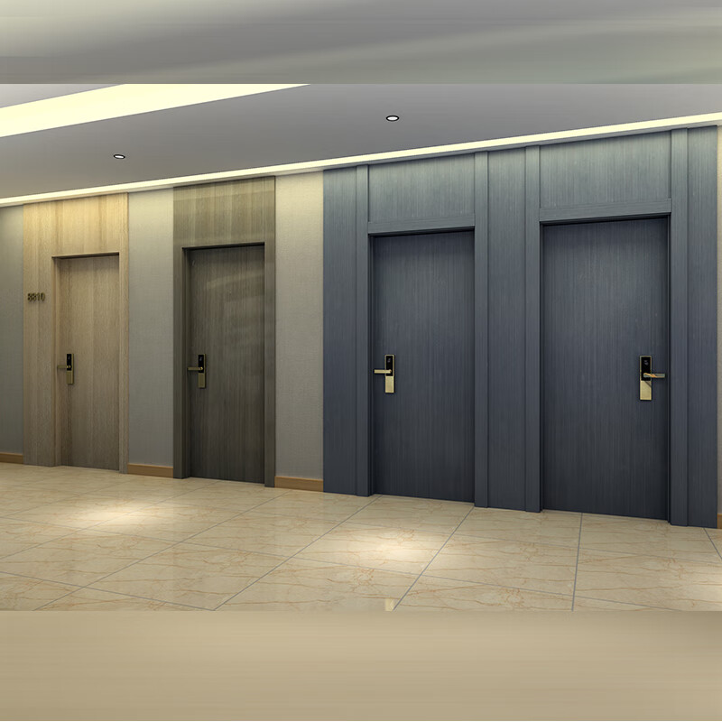 嘉菁衍酒店客房房门定制 民宿公寓宾馆旅馆免漆木门 医院工程油漆子母