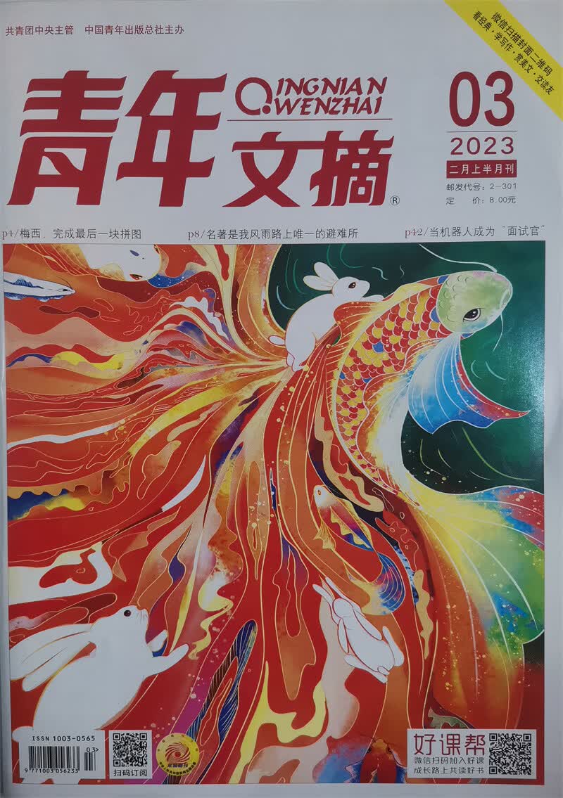 青年文摘 2023年2月上下合刊 套装 文学文摘期刊 中学生作文素材课外阅书籍 京东自营
