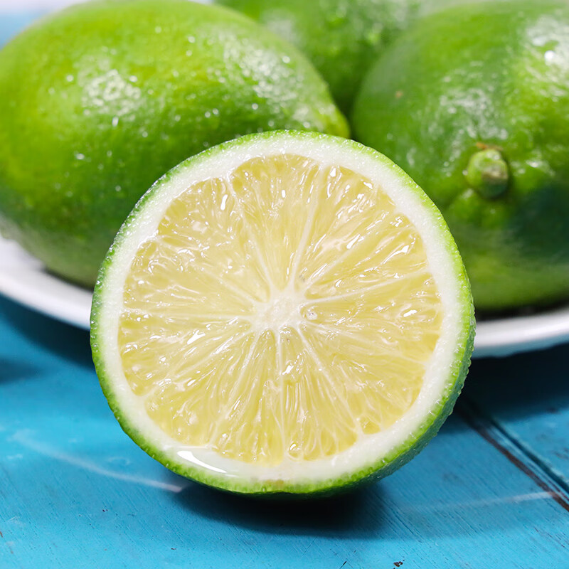 uncle lemon新鲜安岳青皮柠檬特产柠檬产地直供汁多酸爽多规格切片奶茶店榨汁 5斤青柠檬