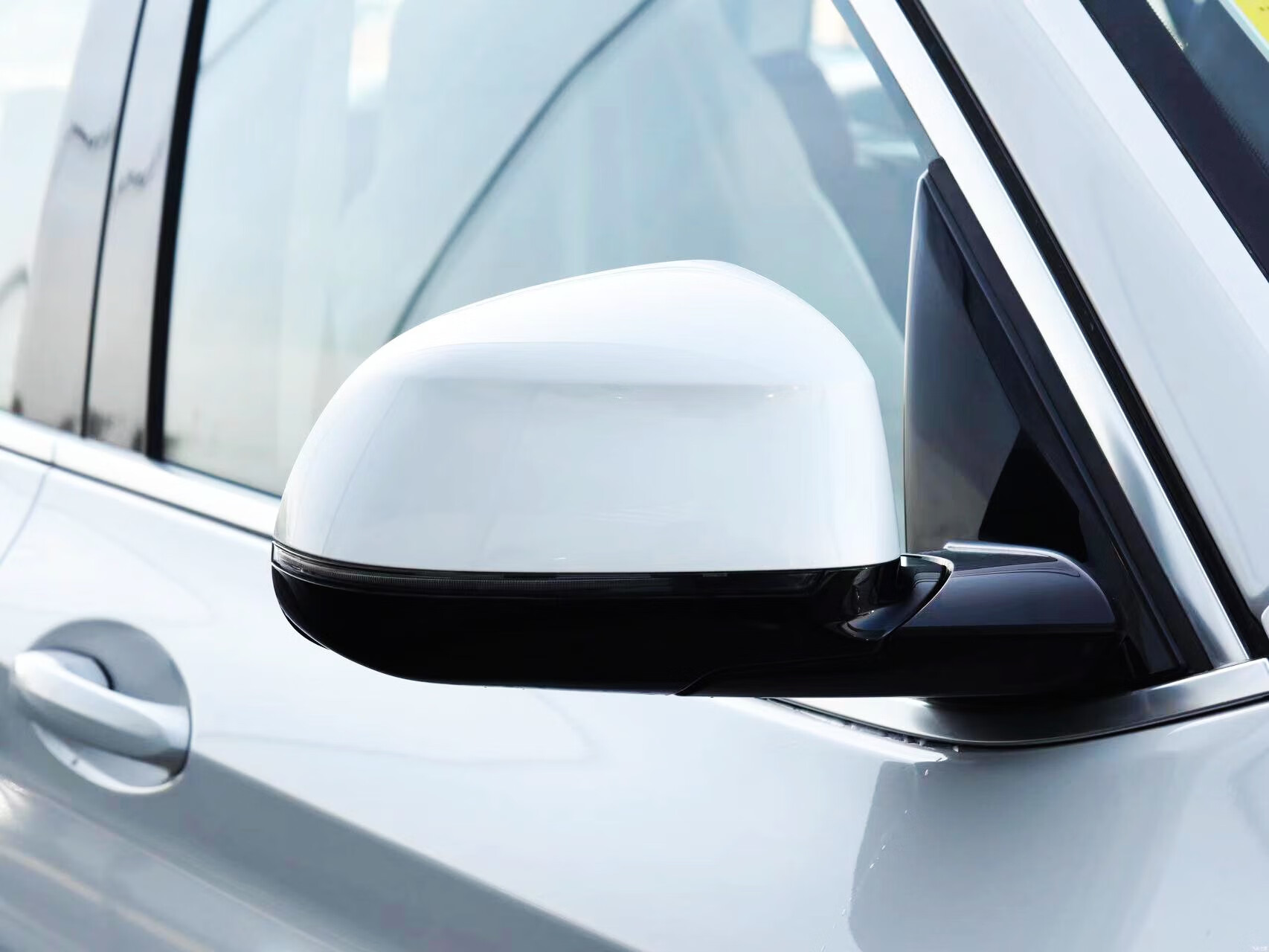 朝雨适用宝马x3倒车镜盖x4 x5 x6后视镜外壳x7转向灯镜框底座反光镜片