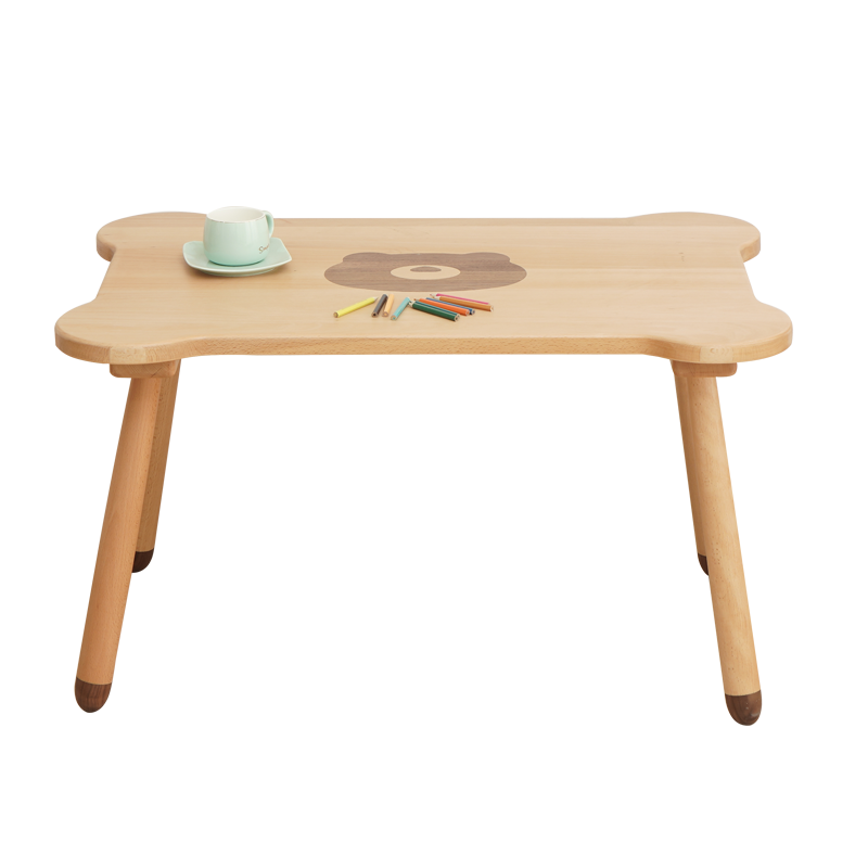 本色熊 北欧实木儿童书桌椅组合家用中小学生电脑桌子小户型橡胶木写字桌 书桌+2椅