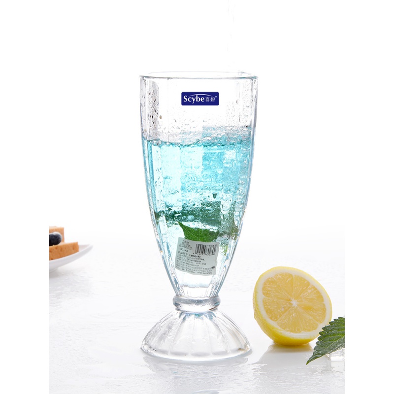 喜碧scybe喜碧玻璃杯果汁杯雪糕杯创意奶昔杯水杯饮料杯冰淇淋杯 创意