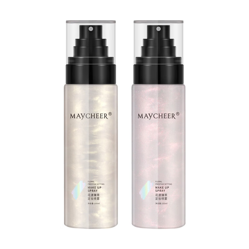 美茜儿花漾臻萃定妆喷雾持久定妆保湿补水控油不脱妆快速定妆便携 02#琉光红纱