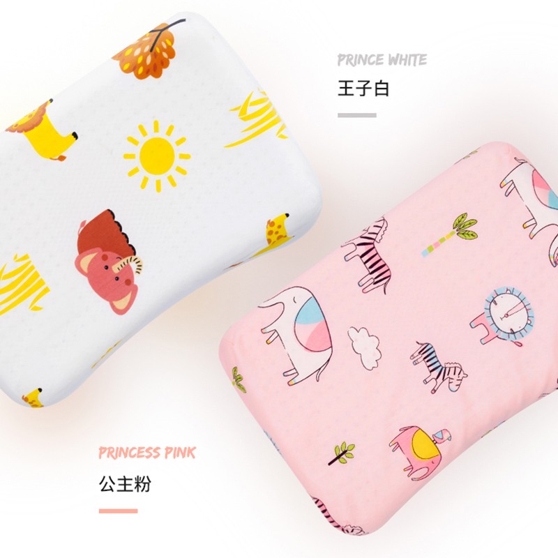 ROYAL KING泰国皇家进口宝宝天然乳胶枕头0-3岁婴儿男女儿童防扁头枕 婴儿定型枕(42*28*3cm)粉色款