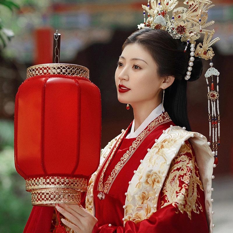 铂朗尼奥凤冠霞帔整套婚纱汉服明制婚服古代新娘嫁衣情侣款全套中式