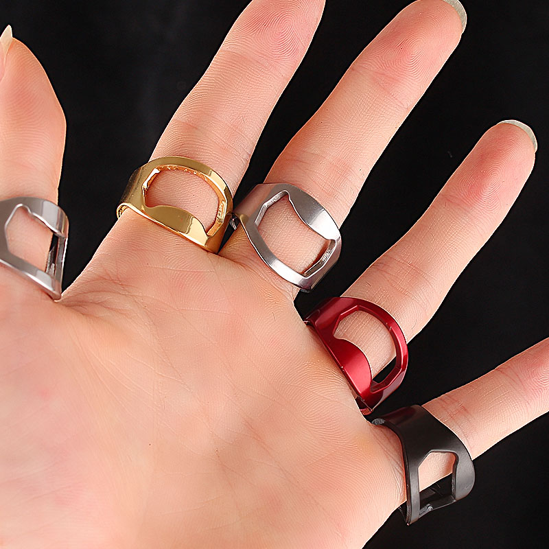 戒指 创意指环开瓶器开罐器不锈钢启瓶器酒吧魔术啤酒扳手瓶起子sn