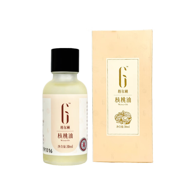 格尔顿核桃油格尔顿30ml*2瓶冷榨核桃油可搭配辅食初榨一级营养油礼盒