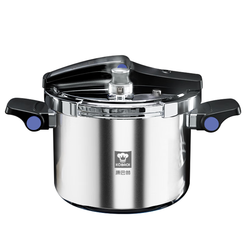 康巴赫高压锅压力锅304不锈钢家用防爆可立锅盖电磁炉燃气灶通用7.5L