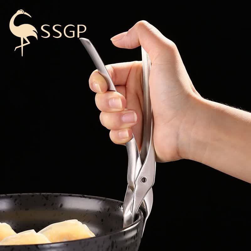 三四钢(ssgp)叁肆钢 防烫夹 方型碗碟夹蒸菜夹子取盘器304不锈钢夹碗