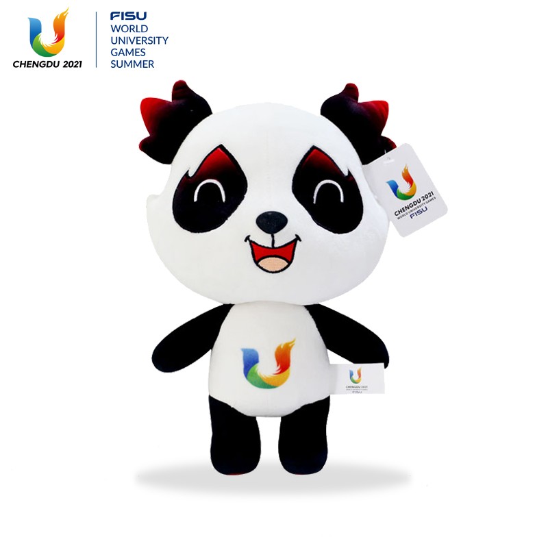 2021年成都大学生运动会吉祥物火炬蓉宝跑姿熊猫公仔玩偶卡通毛绒玩具