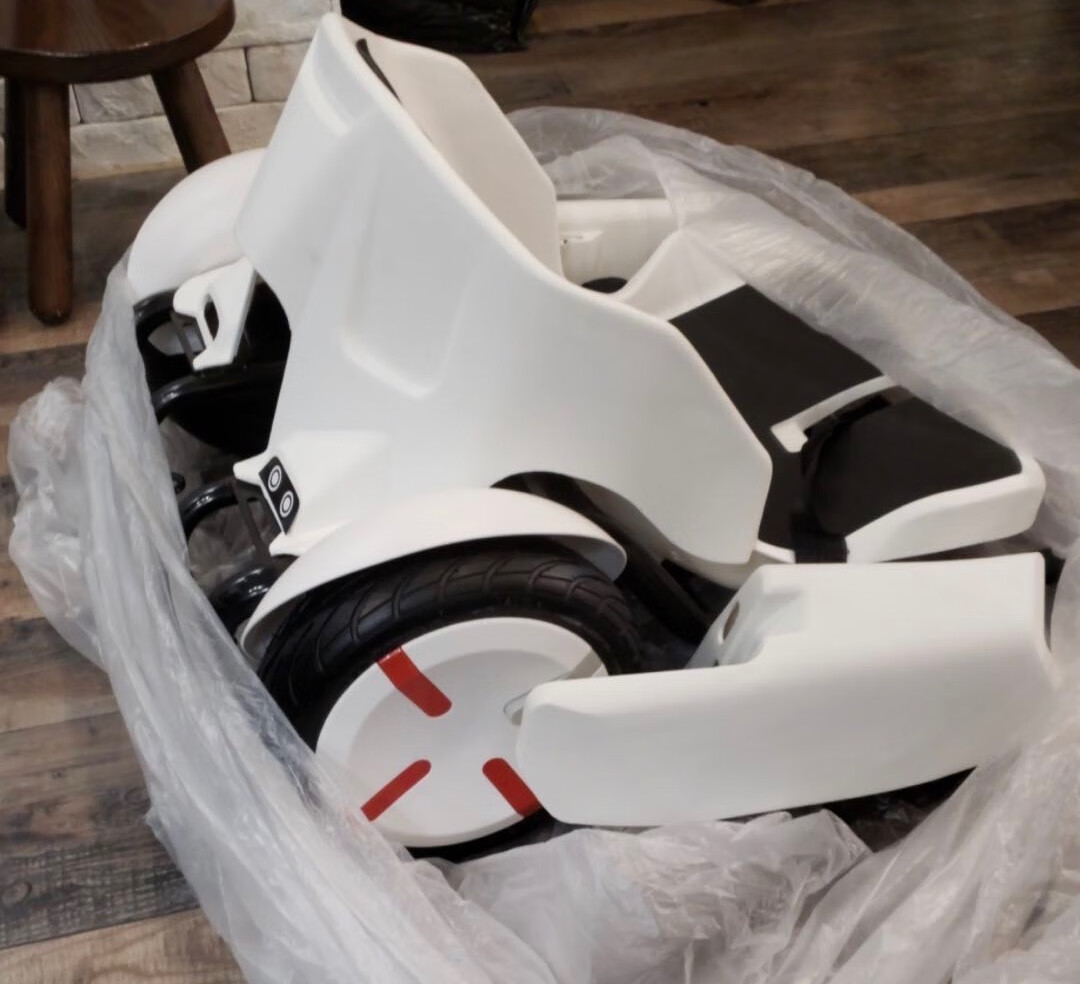 梭图适配新款卡丁车后拖车小米卡丁车后拖车后座后挂尾车拖斗配件 白