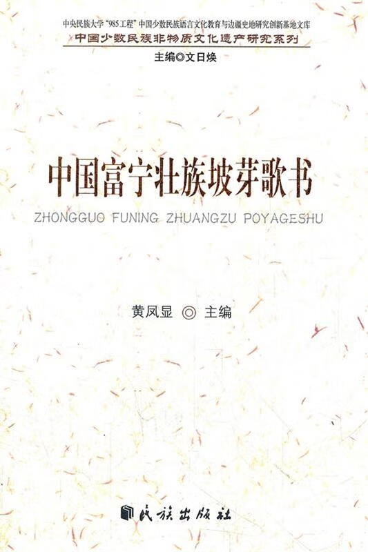 中国富宁壮族坡芽歌书【稀缺图书,放心购买】