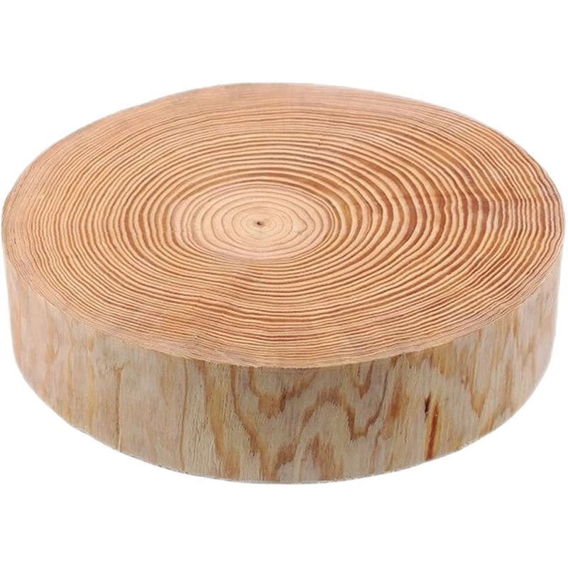 何健弓松木砧板加厚菜板家用实木原木实木墩子酒店厨师专用圆形松树