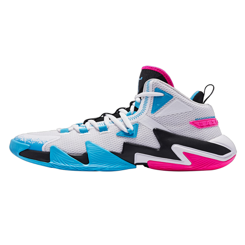 乔丹qiaodan篮球鞋男鞋破影2.0透气支撑高帮耐磨运动鞋男 159元