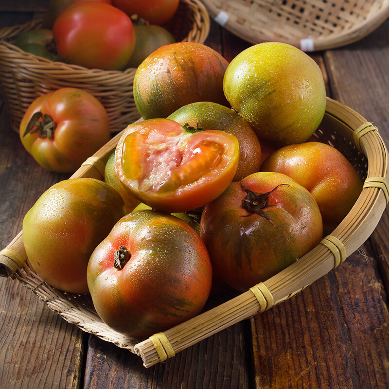 采缇(caiti)铁莓柿子丹东草莓西红柿新鲜自然熟应季碱地生吃水果番茄5