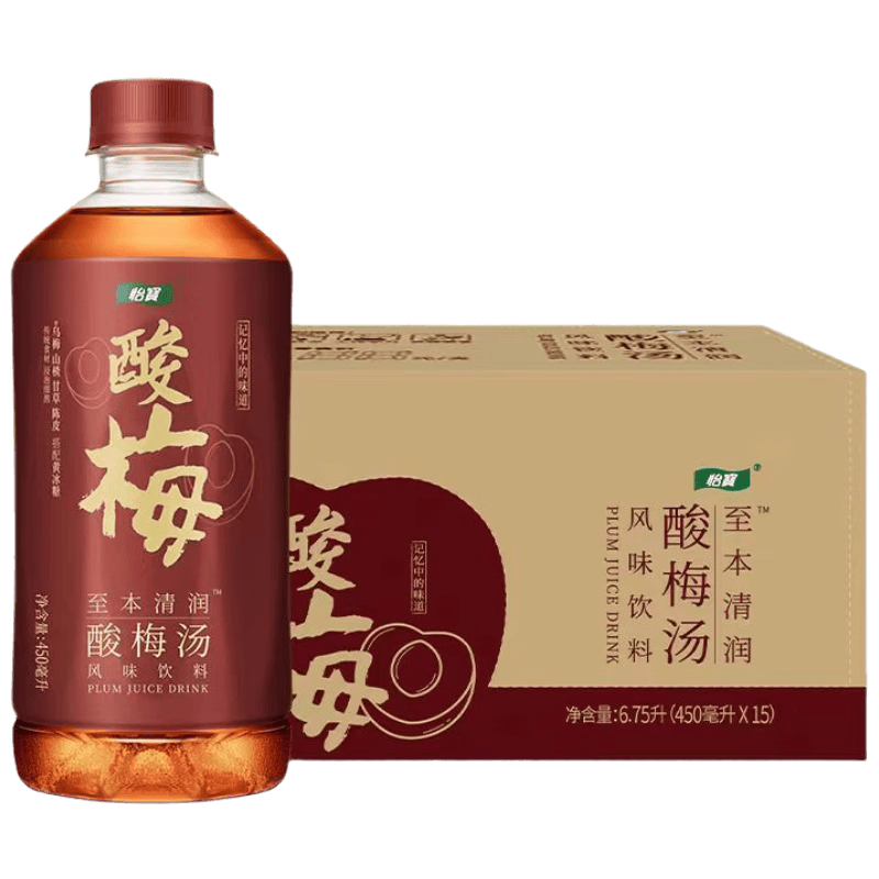 怡宝至本清润酸梅汤450ml*15【临期清仓】