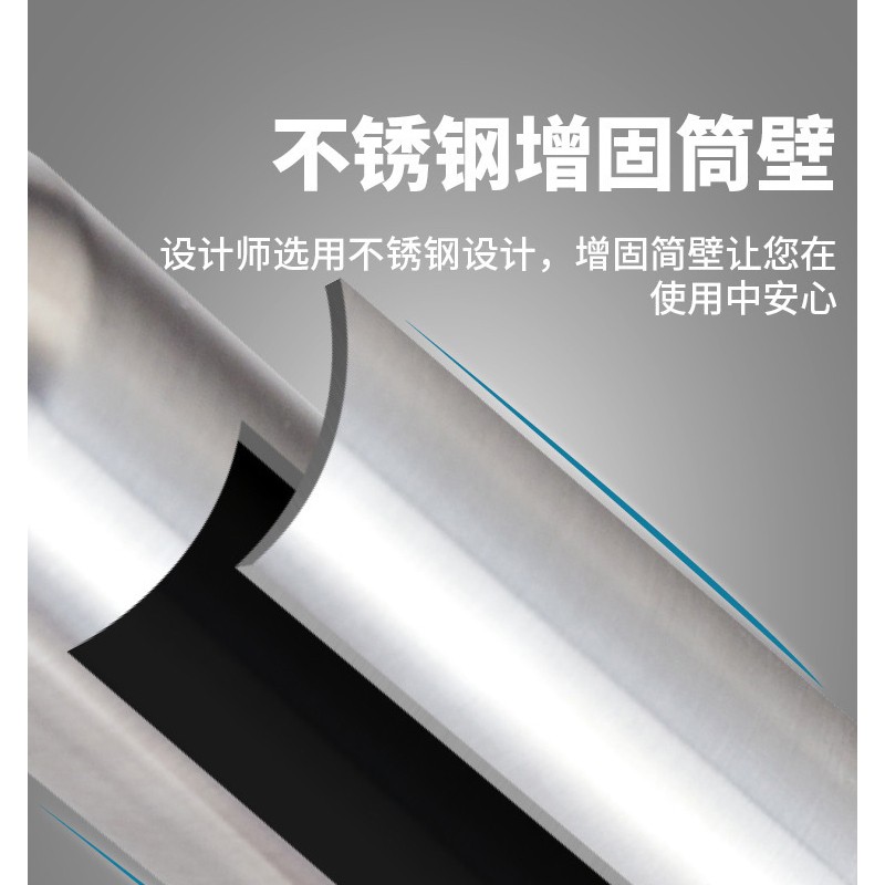 艾森林马桶疏通器通厕所通马桶神器下水道管道疏通器一体充打一炮通 新款28代不锈钢一体式