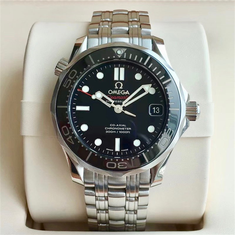 【二手95新】欧米茄omega男表海马300/600系列精钢自动机械日历金队