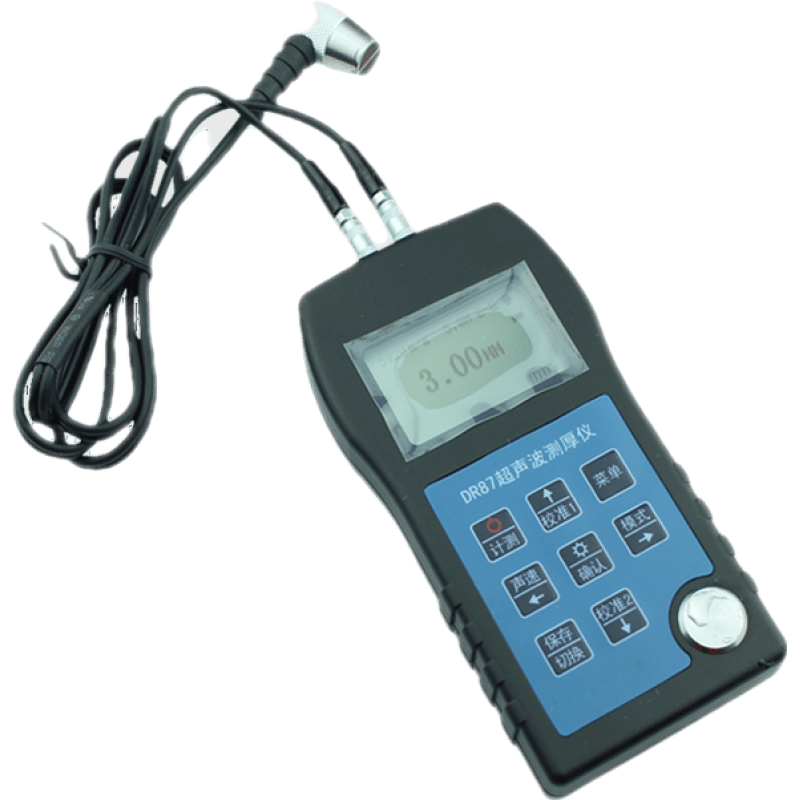 祈鑫dr87穿越涂层型超声波测厚仪管材厚度测量仪数显无损检测仪