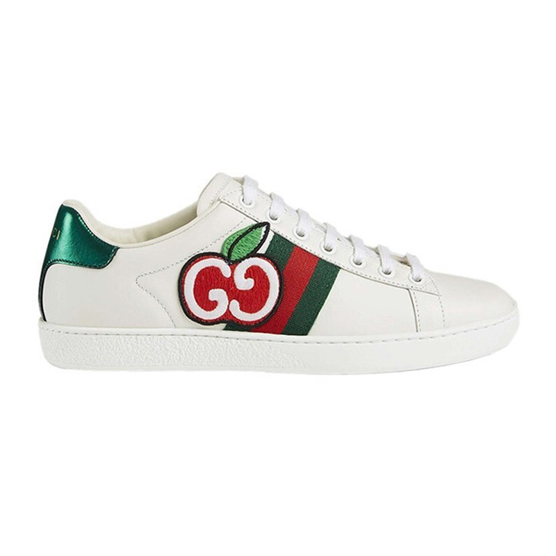 古驰 gucci 女鞋 ace系列女士饰gg苹果运动鞋 611377 dope0 9064 4/37