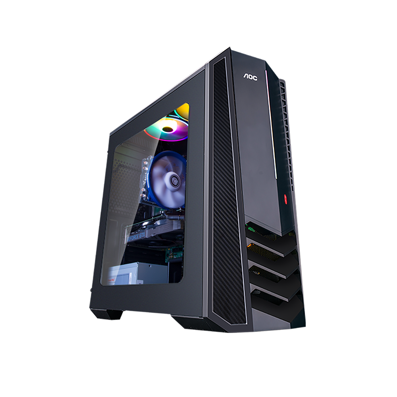 aoc的卢916十代英特尔酷睿设计师游戏台式机电脑主机i510400f16g512g