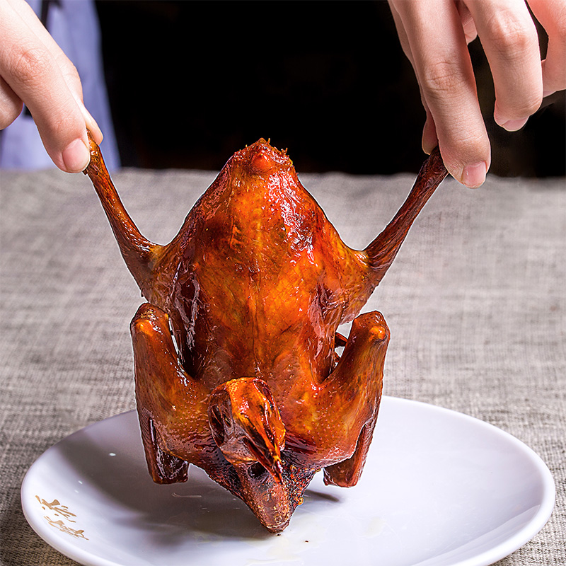 伯贤【2只装】特色红烧乳鸽玻璃脆皮鸽子熟食新鲜现做烧烤卤